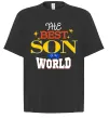 Футболка Оверсайз Best son in the world Черный Футболка Оверсайз Best son in the world Черный фото