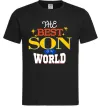 Чоловіча футболка Best son in the world Чорний фото