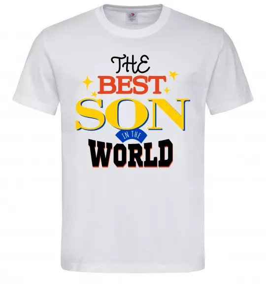 Чоловіча футболка Best son in the world Білий фото