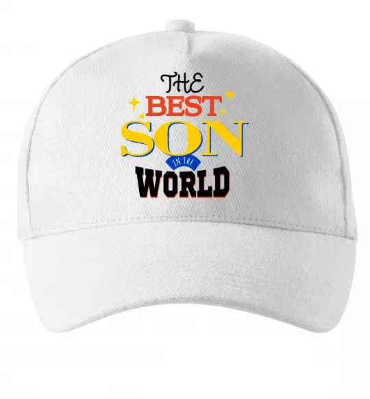 Кепка Best son in the world Белый фото
