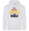 Чоловіча толстовка (худі) Best son in the world Сірий меланж Чоловіча толстовка (худі) Best son in the world Сірий меланж фото