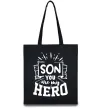 Эко-сумка Son you are my hero Черный фото
