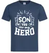 Чоловіча футболка Son you are my hero Темно-синій фото