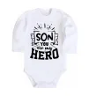 Дитячий бодік Son you are my hero Білий фото