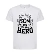 Дитяча футболка Son you are my hero Білий фото