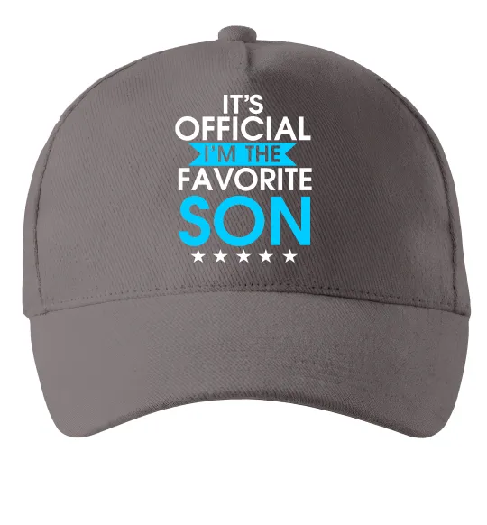 Кепка Official favorite son Серый фото