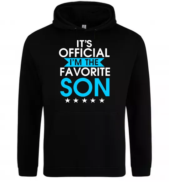 Чоловіча толстовка (худі) Official favorite son Чорний фото
