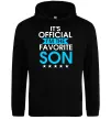 Чоловіча толстовка (худі) Official favorite son Чорний фото
