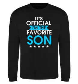 Свитшот Official favorite son Черный фото