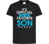 Детская футболка Official favorite son Черный фото