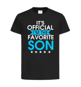 Детская футболка Official favorite son Черный фото