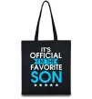 Еко-сумка Official favorite son Чорний фото
