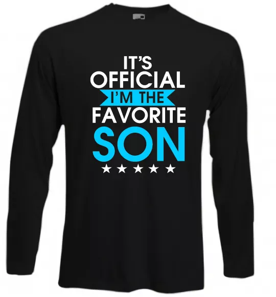 Лонгслів Official favorite son Чорний фото