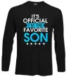 Лонгслів Official favorite son Чорний фото
