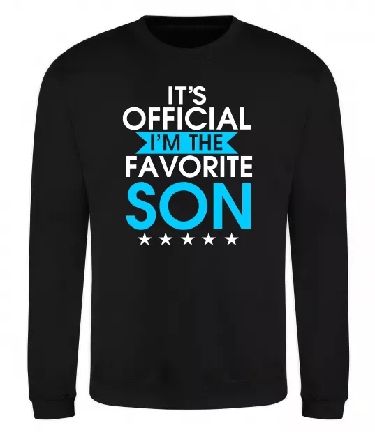 Свитшот Official favorite son Черный фото