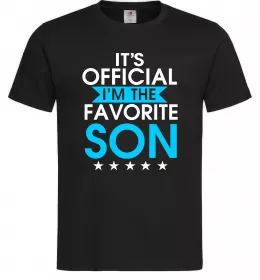Мужская футболка Official favorite son Черный фото