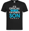 Мужская футболка Official favorite son Черный фото