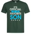 Мужская футболка Official favorite son Темно-зеленый фото