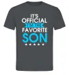 Мужская футболка Official favorite son Графит фото