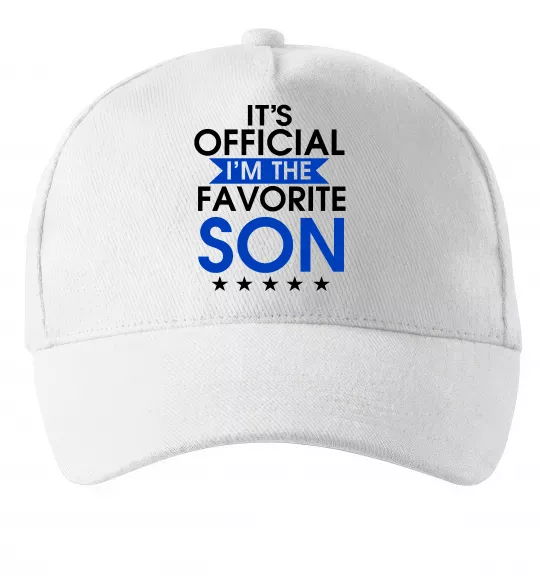 Кепка Official favorite son Белый фото