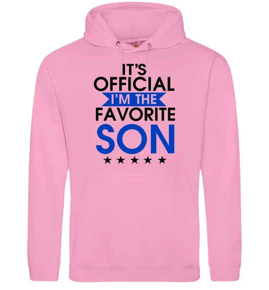 Чоловіча толстовка (худі) Official favorite son Рожевий фото