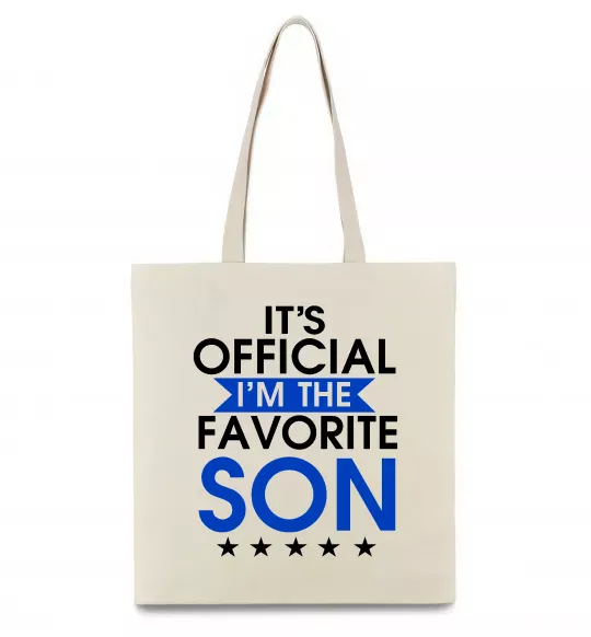 Еко-сумка Official favorite son Бежевий фото