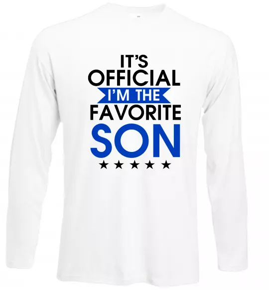 Лонгслів Official favorite son Білий фото