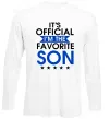 Лонгслів Official favorite son Білий фото