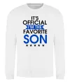 Свитшот Official favorite son Белый фото