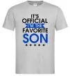 Мужская футболка Official favorite son Серый фото