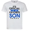 Мужская футболка Official favorite son Белый фото