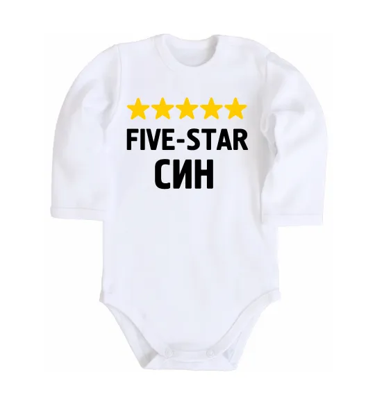 Детский боди Five-star син Белый фото