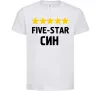 Дитяча футболка Five-star син Білий фото