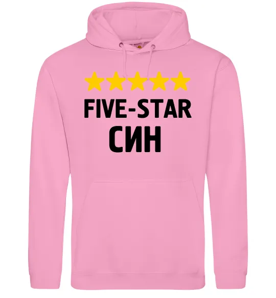 Чоловіча толстовка (худі) Five-star син Рожевий фото