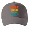 Кепка Best son in the world colors Сірий фото