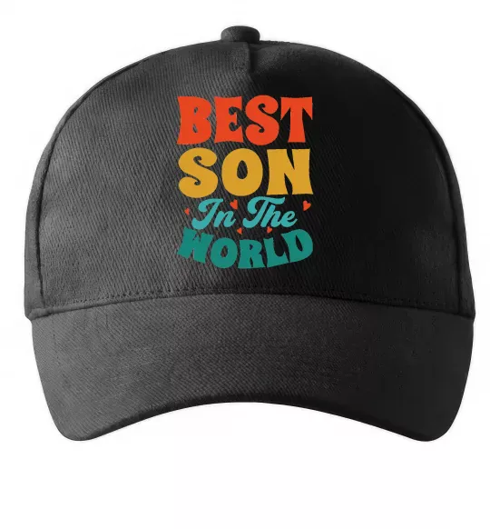 Кепка Best son in the world colors Черный фото
