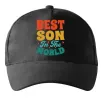 Кепка Best son in the world colors Черный фото