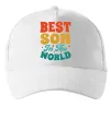 Кепка Best son in the world colors Белый фото