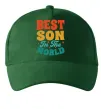 Кепка Best son in the world colors Темно-зеленый фото