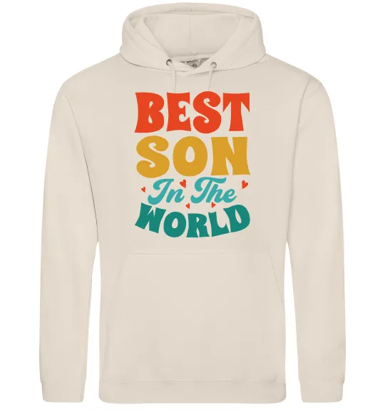 Мужская толстовка (худи) Best son in the world colors Таш фото
