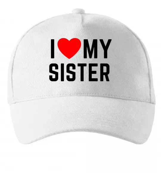 Кепка I love my sister Белый фото
