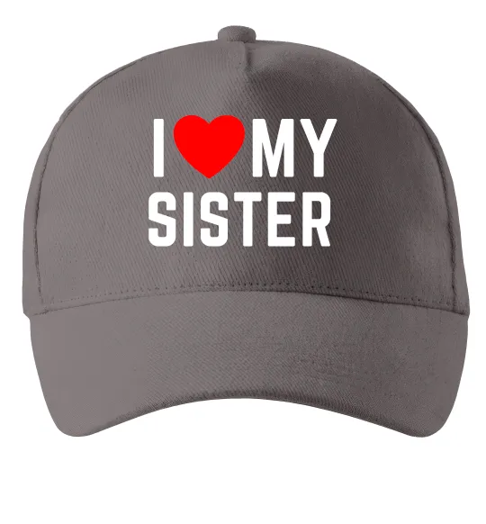 Кепка I love my sister Серый фото