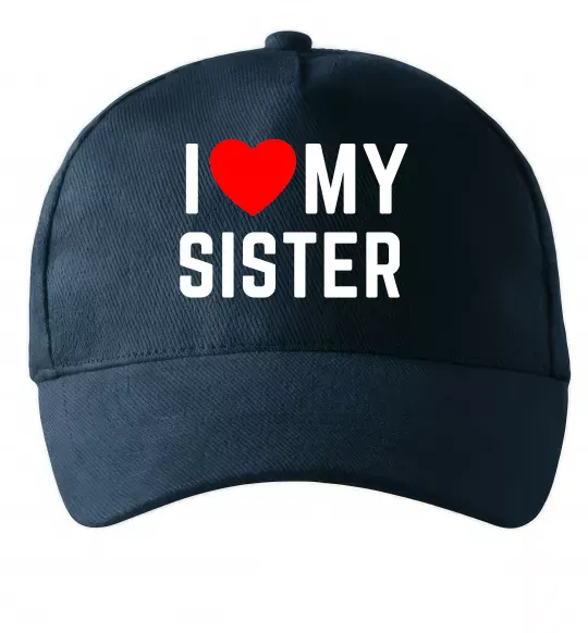 Кепка I love my sister Темно-синий фото