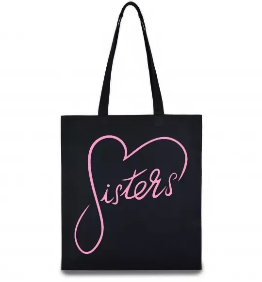 Эко-сумка Sisters серце Черный фото