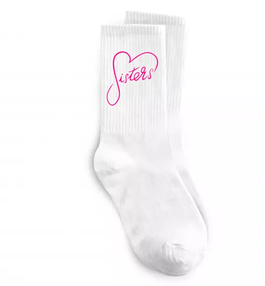 Носки Sisters серце Белый фото