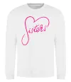 Свитшот Sisters серце Белый фото