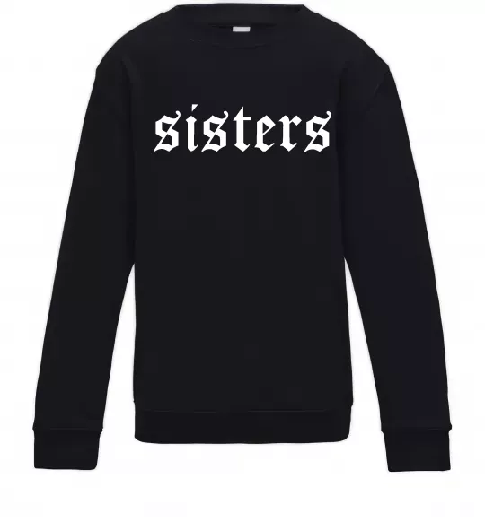 Детский Свитшот Sisters gothic Черный фото