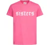 Дитяча футболка Sisters gothic Яскраво-рожевий фото