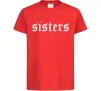 Дитяча футболка Sisters gothic Червоний фото