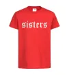 Детская футболка Sisters gothic Красный фото